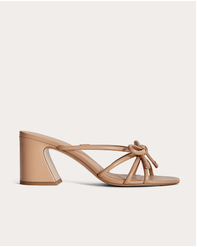 [Image]The Bow Heel | Leather | Blush Tan