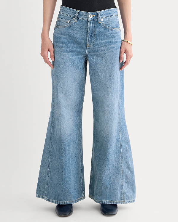 Paneled Ultra Wide-Leg Jean