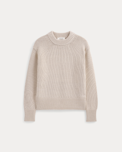Image | Oversized Cocoon Crew in Elevated Cotton | Peyote