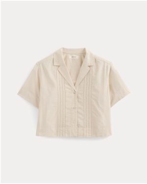 Image | Cotton Gauze Resort Shirt | Birch