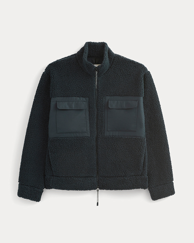 Image | ReTrack Fleece Zip-Up | Deep Navy