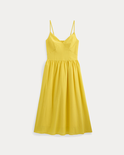 Image | Midi Dress in Cotton Silk Voile | Passion Fruit