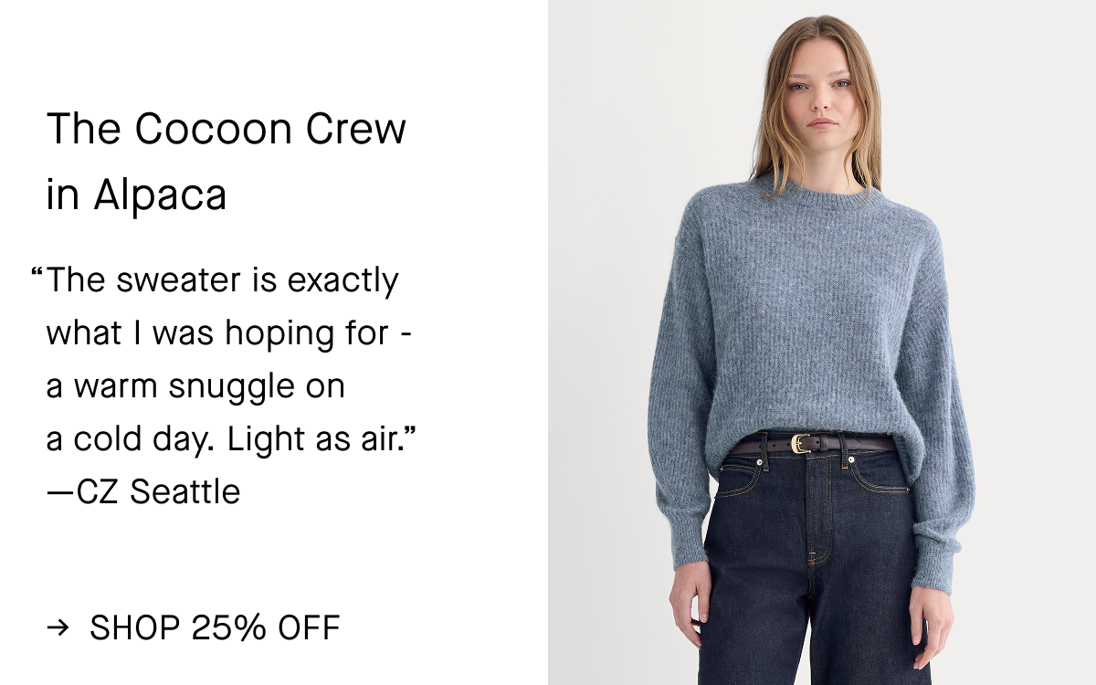 Image | The Cocoon Crew in Alpaca | Heather Sage Blue | 