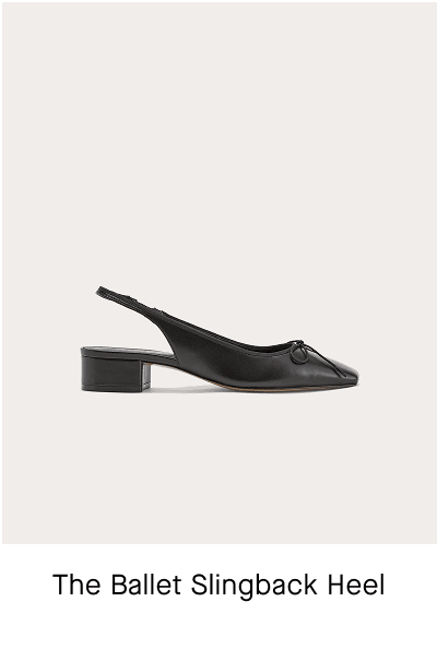 [Image]The Ballet Slingback Heel | Black