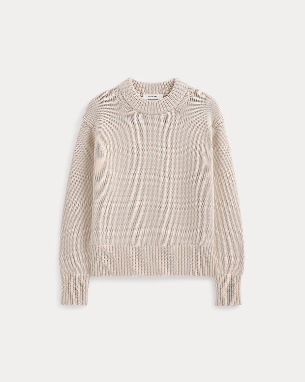 Image | Oversized Cocoon Crew in Elevated Cotton | Peyote