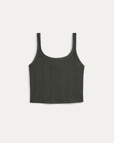 Image | Lounge Rib Tank | Heathered Soot