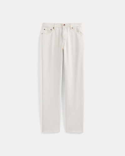 Image | Low-Rise Straight Jean | Ecru