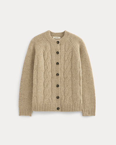 Image | Cloud Cable Cardigan | Heathered Oatmeal