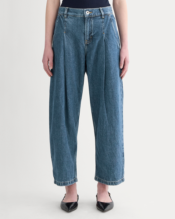 The High Rise Pleated Jean