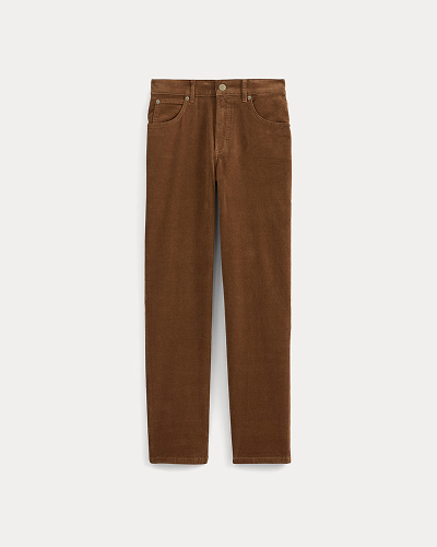 Image | Stretch Corduroy Cigarette Pant | Toffee