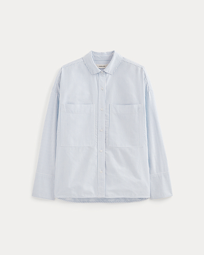 Image | The Boxy Oxford | White / Blue