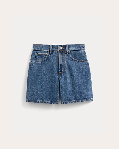 Image | Way-High® A-Line Denim Short | Ocean