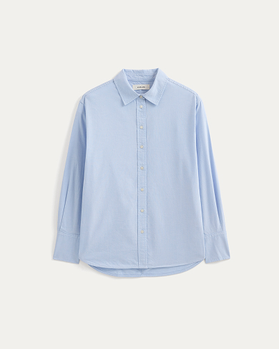 Image | Everyday Shirt in Silky Cotton | Light Blue