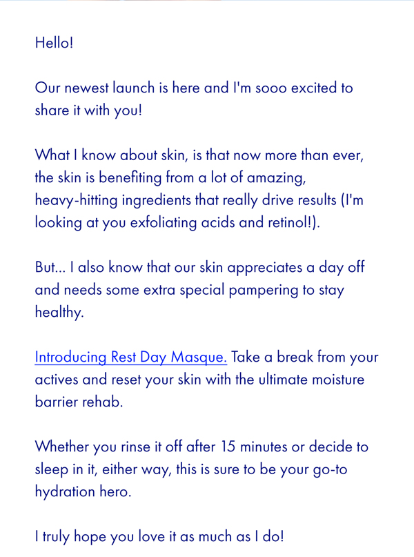 Our newest launch is here and I'm sooo excited to share it with you! |Introducing Rest Day Masque...