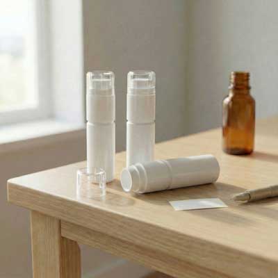 4G WHITE PLASTIC DOSAGE DISPENSER WITH PLASTIC LINER