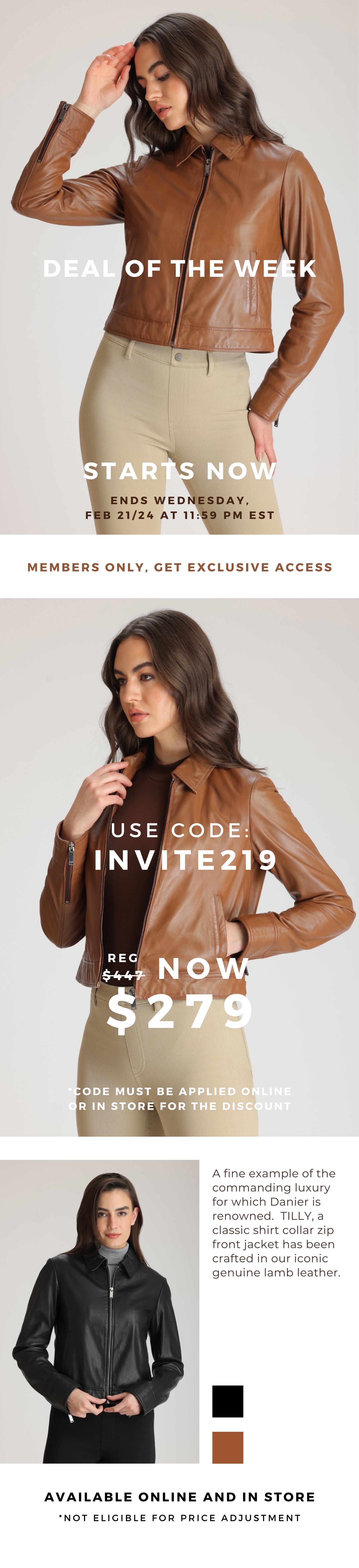 DEAL OF THE WEEK Danier