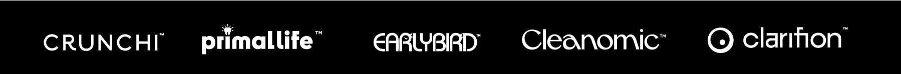 Crunchi | Primalife | Earlybird | Cleanomic| Clarifion