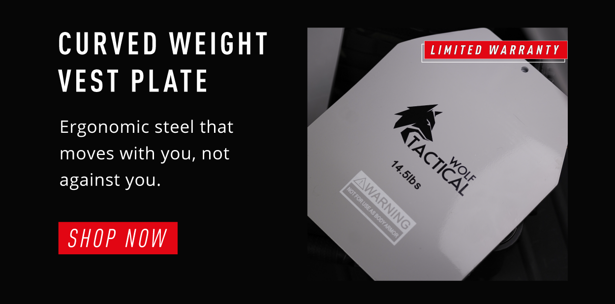 Curved Weight Vest Plate.     Ergonomic steel that moves with you, not against you.           SHOP NOW