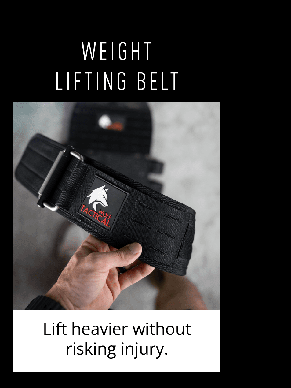 WEIGHT LIFTING BELT Lift heavier without risking injury.
