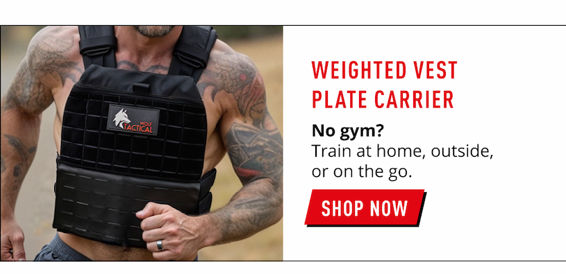 Weighted Vest Plate Carrier. No gym? Train at home, outside, or on the go.  SHOP NOW