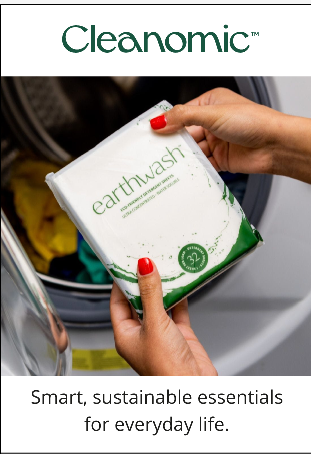 Cleanomic.  Smart, sustainable essentials for everyday life. 