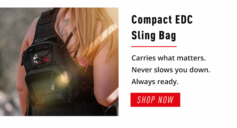 Shop Compact EDC Sling Bag.    Carries what matters. Never slows you down. Always ready.
