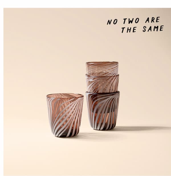 Curio Stacking Glassware in Walnut