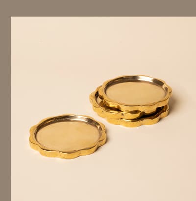 Brass Sun Coasters