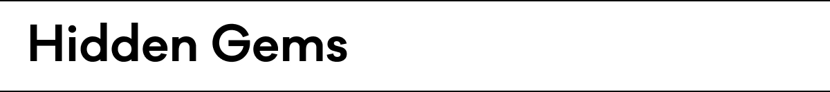 Hidden Gems Hidden Gems