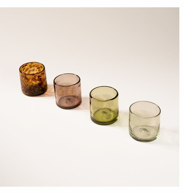 Hand blown glassware