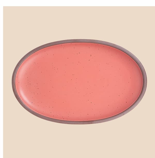 Oval Platter in Guava Oval Platter in Guava