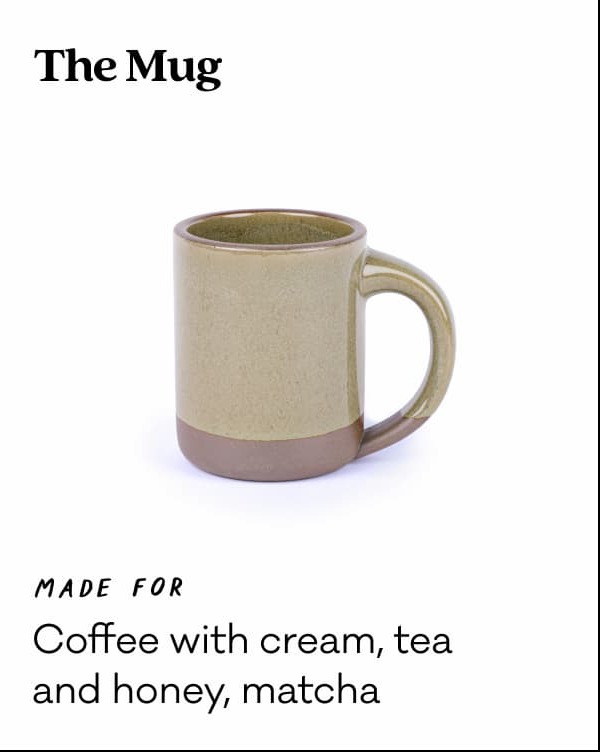 The Mug - Made for Coffee with cream, tea and honey, matcha