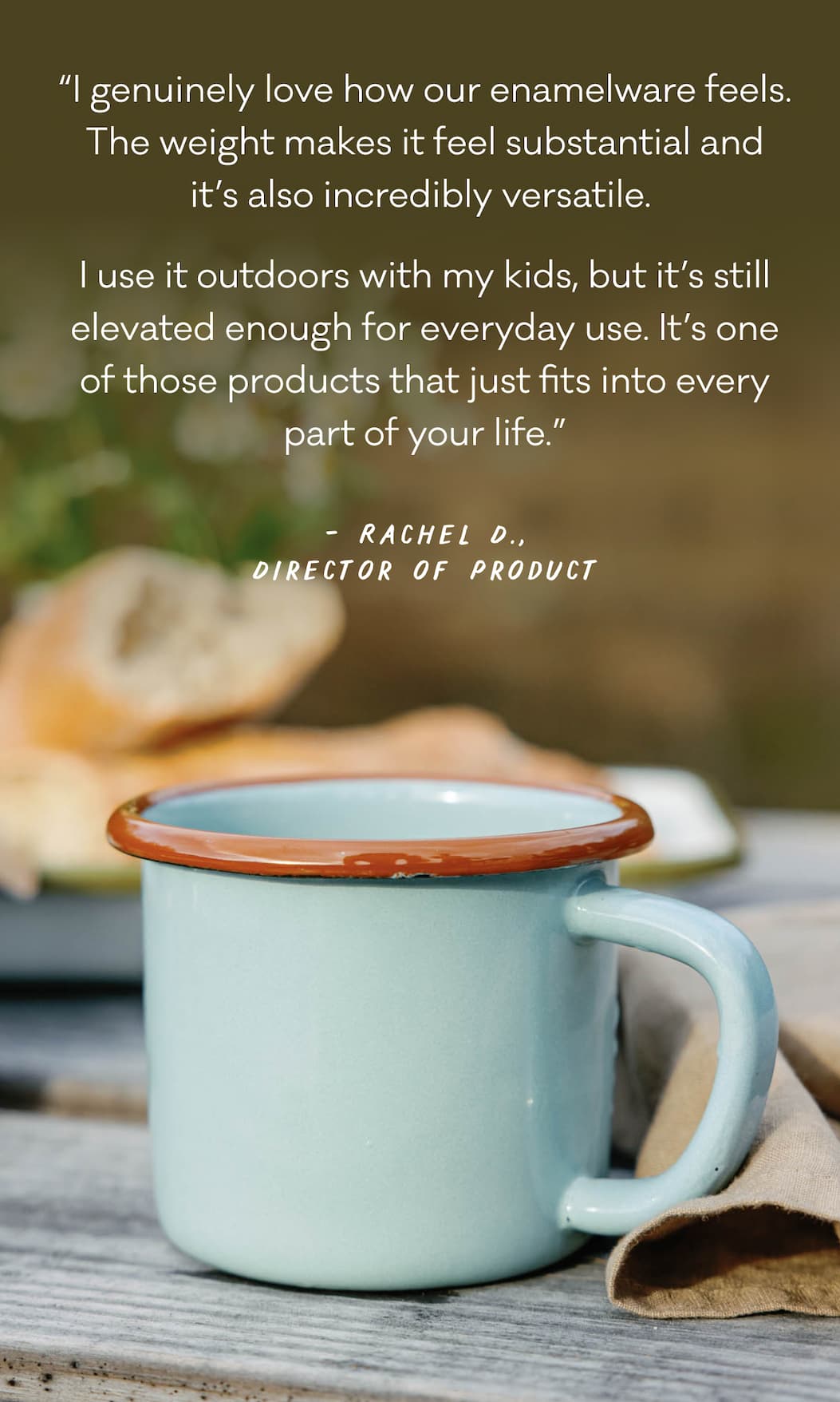 Enamel Mug in Robin