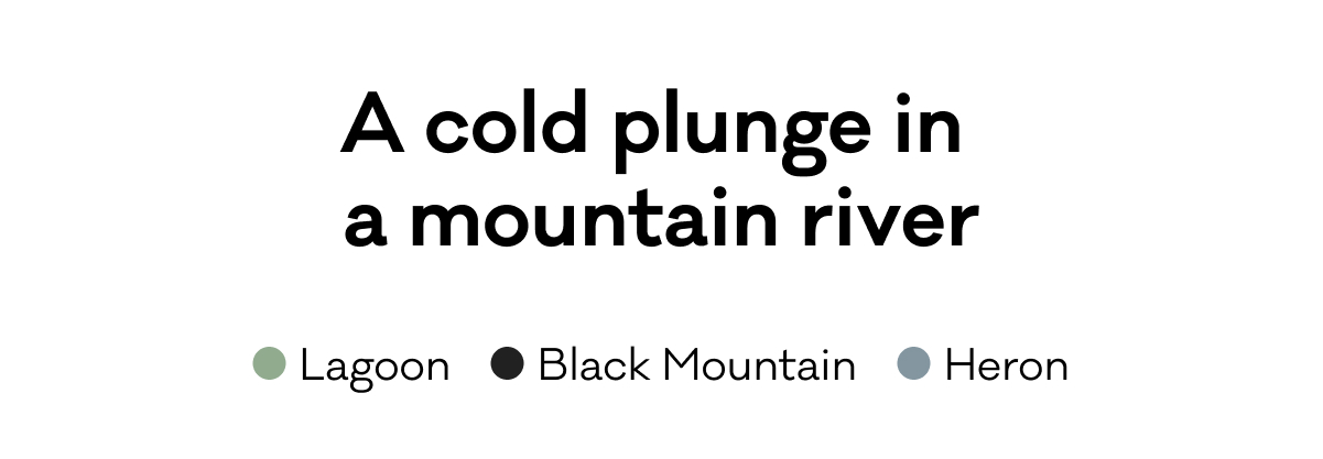 A cold plunge in a mountain river - Lagoon, Black Mountain, Heron