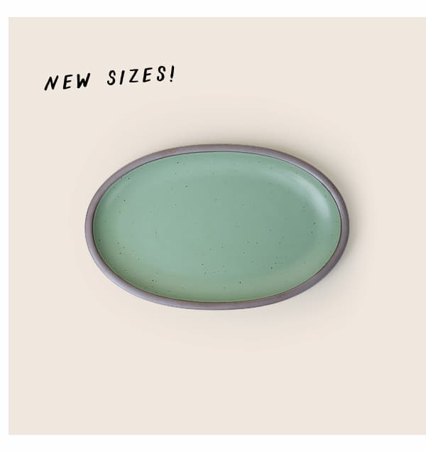 Medium Oval Platter in Lagoon