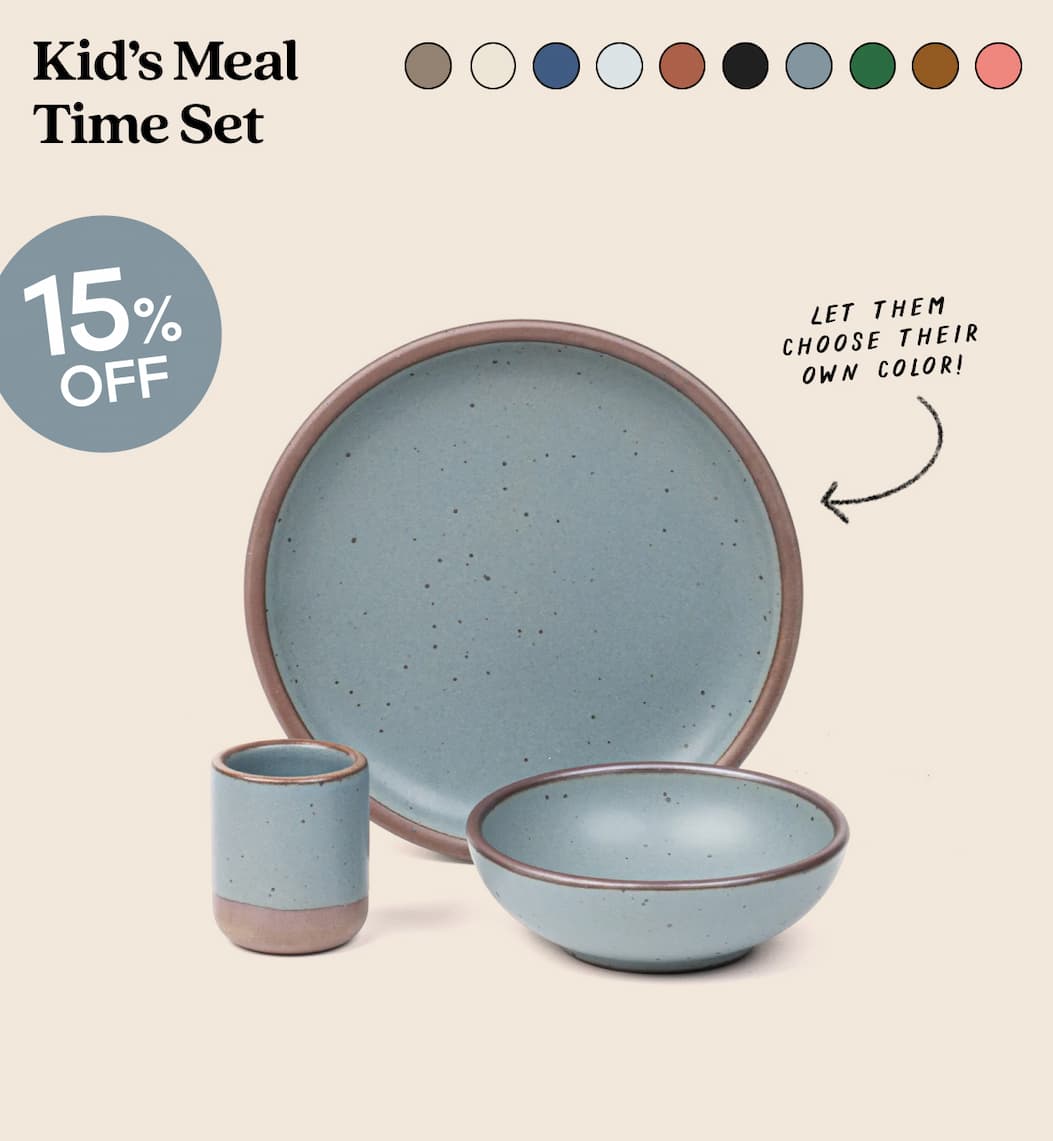Kid's Meal Time Set - Let them choose their own color!