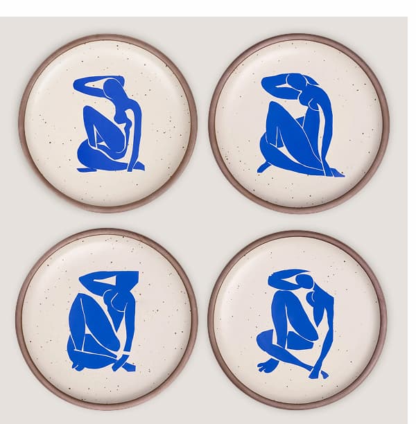 Dinner Plate Set Nu bleu, I-IV