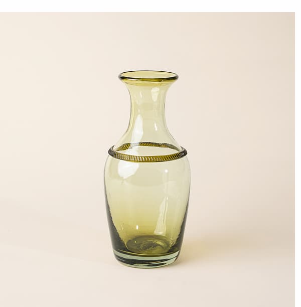 Banded Glass Vase