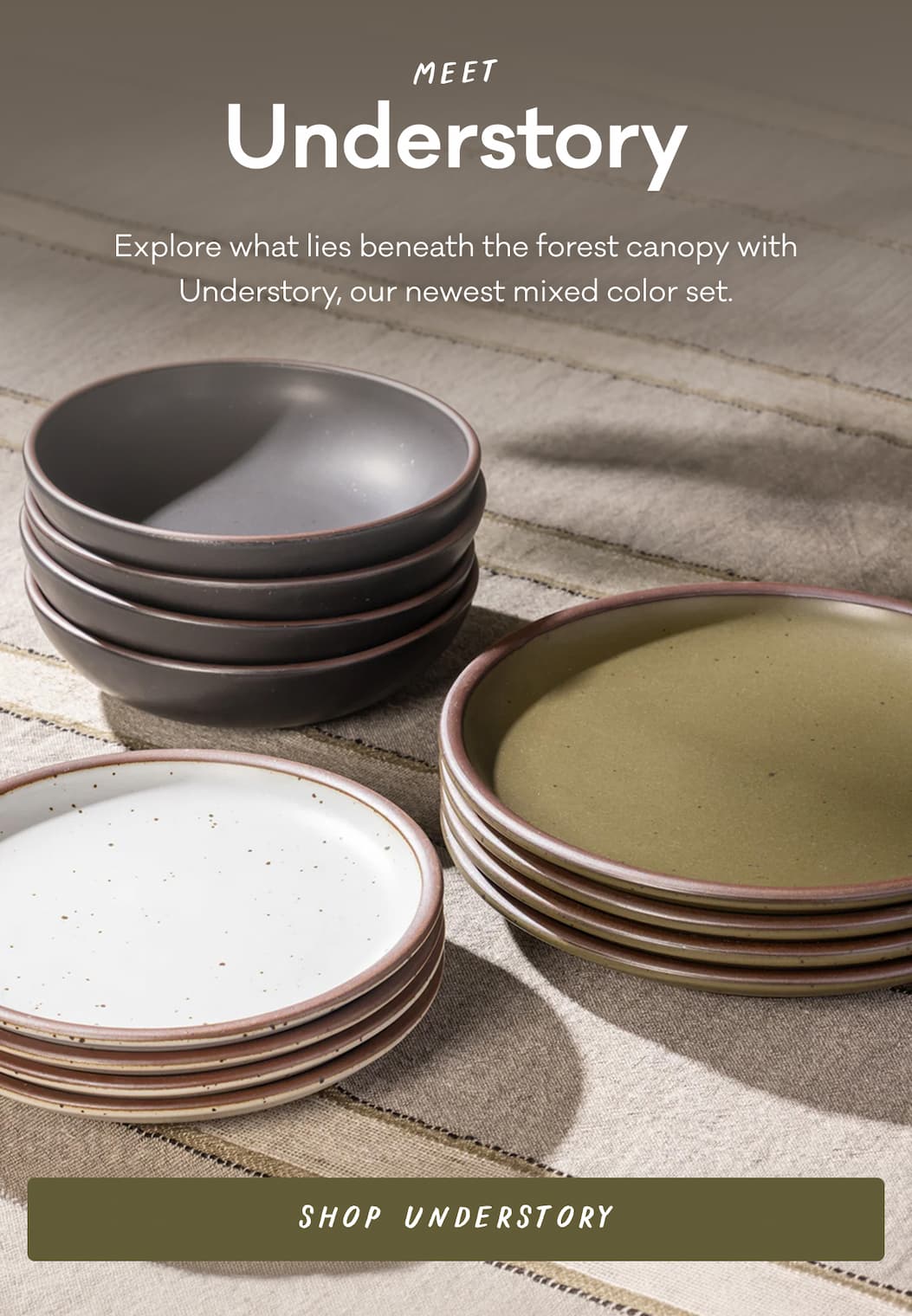 Meet Understory Explore what lies beneath the forest canopy with Understory, our newest mixed color set. Shop Understory