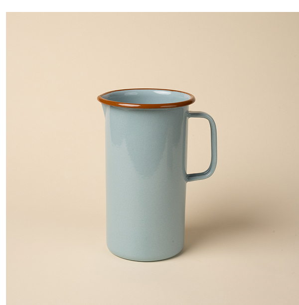 Enamelware Pitcher in Robin