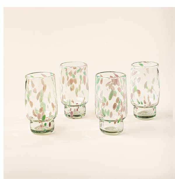 Dappled Recycled Glassware