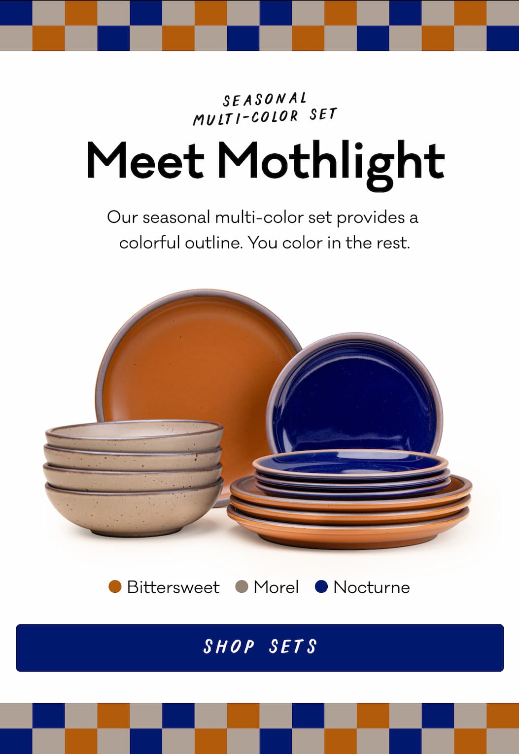Meet Mothlight - Our seasonal multi-color set provides a colorful outline. You color in the rest.