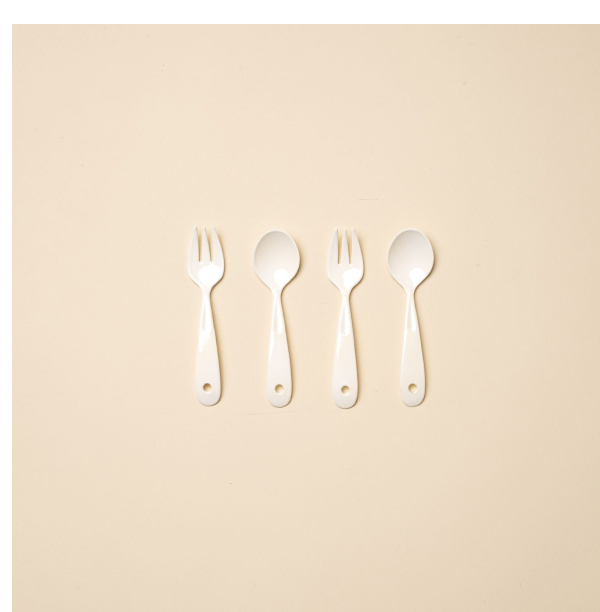 Japanese Enamel Bitty Serving Tools