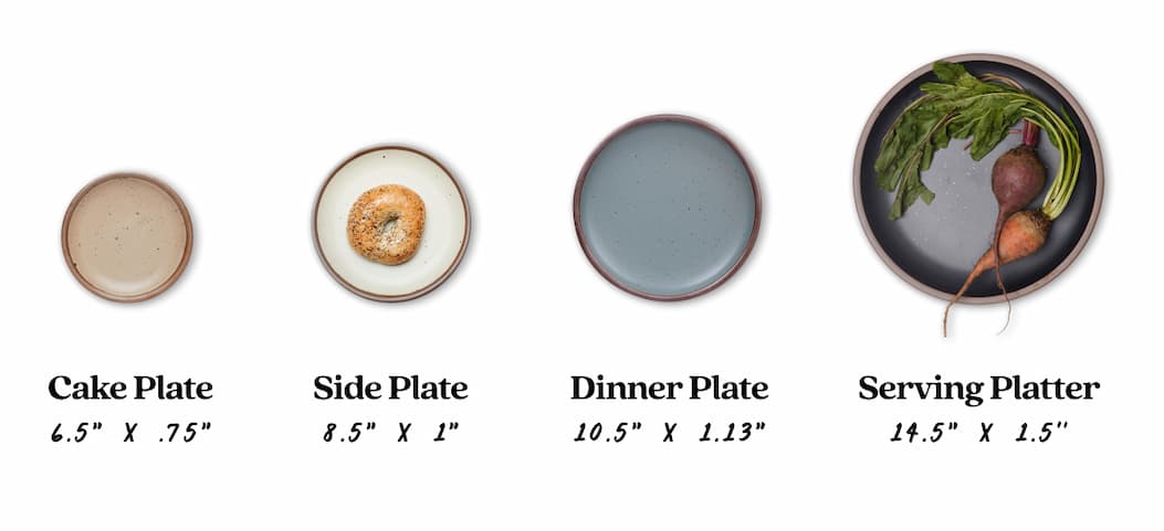 Cake Plate, Side Plate, Dinner Plate, Serving Platter