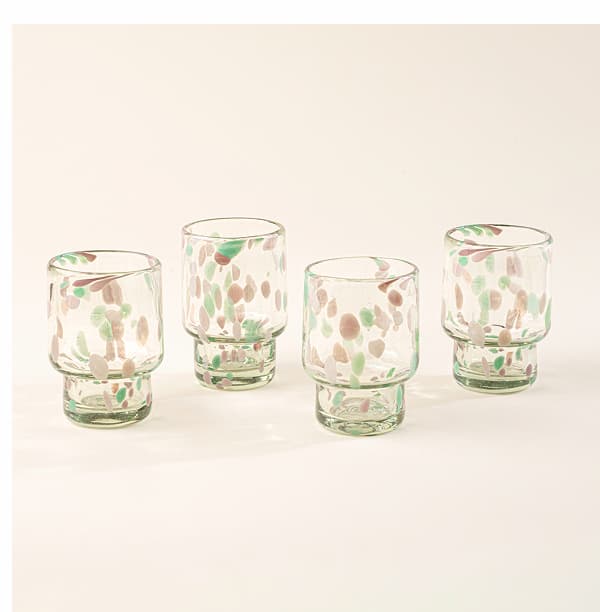 Dappled Glassware