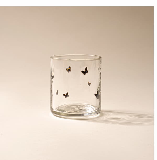 Scattered Motif Butterfly Glass Scattered Motif Butterfly Glass