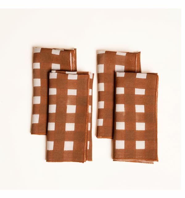 Crosshatch Linen Napkins