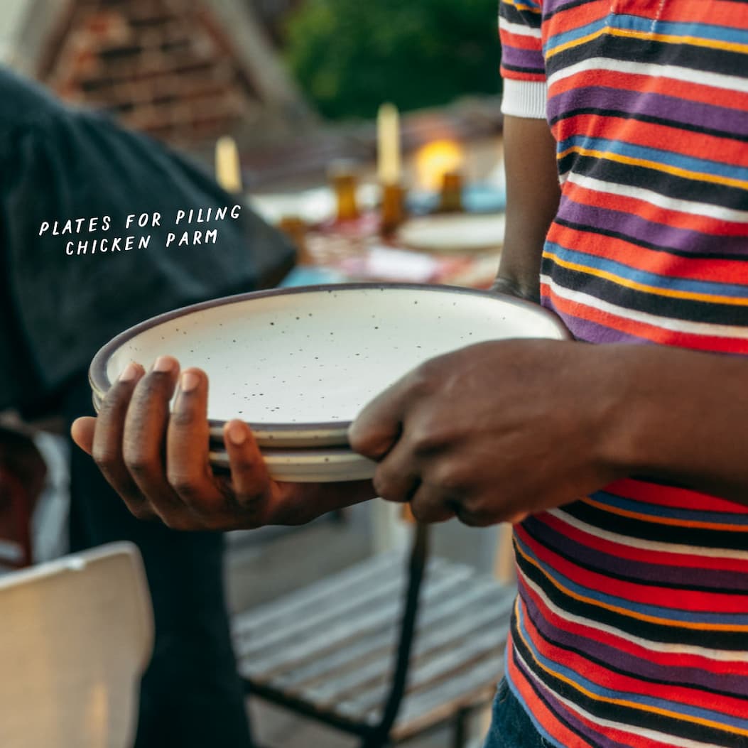 Dinner Plates in Panna Cotta Dinner Plates in Panna Cotta