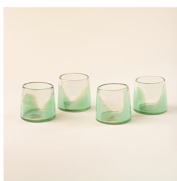 Colorband Tumblers in Jadeite