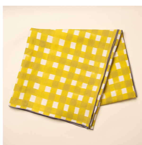 Crosshatch Linen Tablecloth